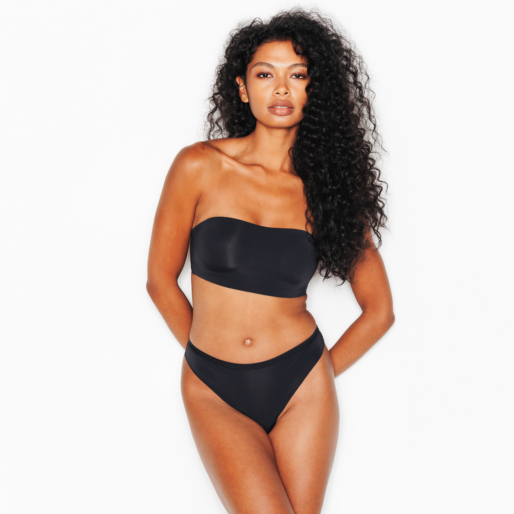 RougeGorge Lingerie - String en microfibre - Noir - Taille 46 - Femme