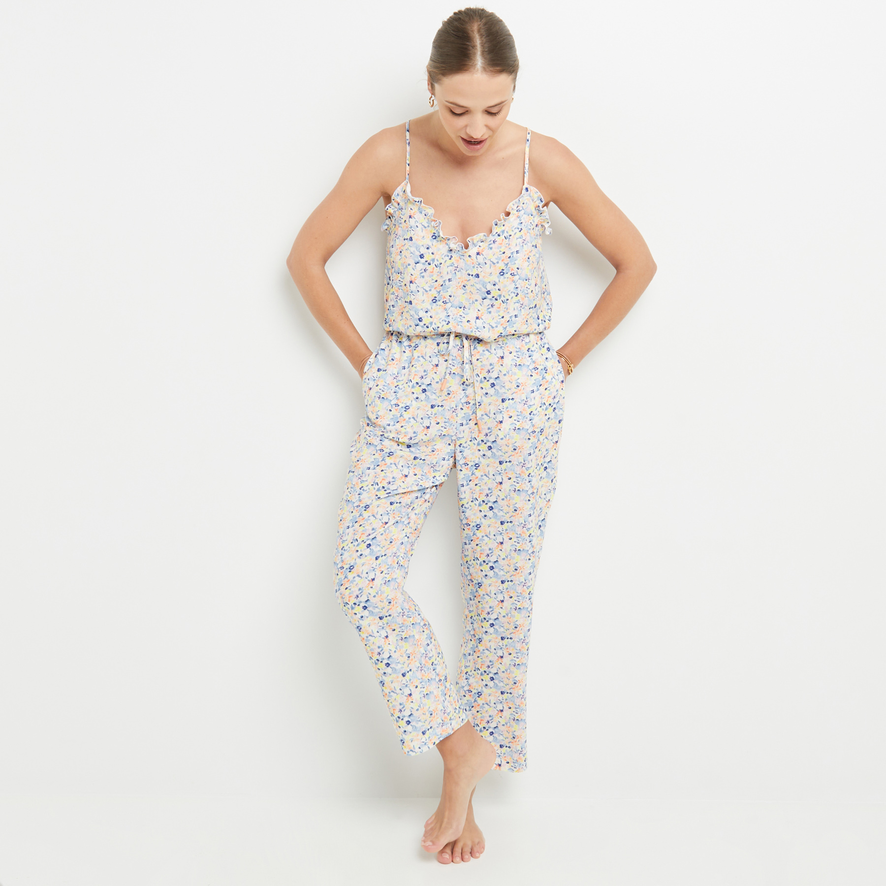 SOLDES [PROMO - 66%] short/pantalon femme Multico bleu Viscose ROUGE GORGE LINGERIE