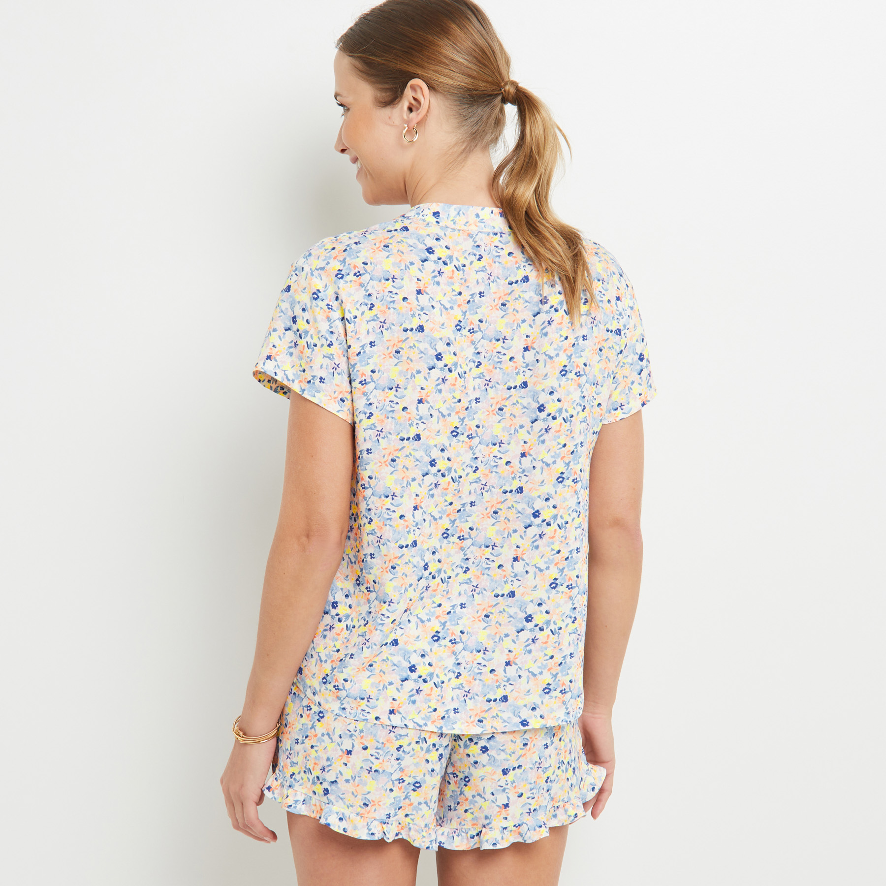 SOLDES [PROMO - 67%] tee-shirt/top/caraco femme Multico bleu Viscose ROUGE GORGE LINGERIE