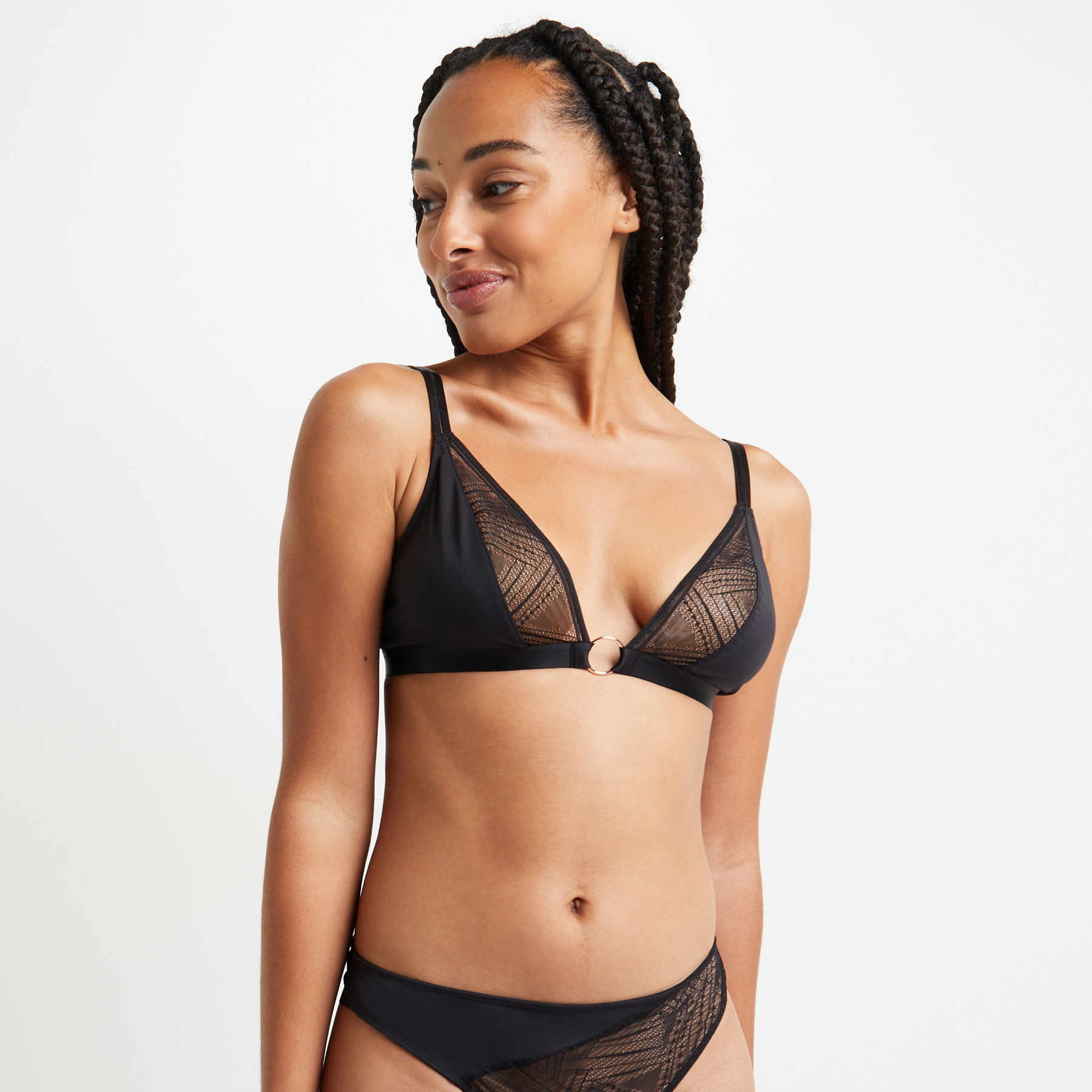 SOLDES [PROMO - 64%] Soutien-gorge sans armature femme Noir Dentelle ROUGE GORGE LINGERIE