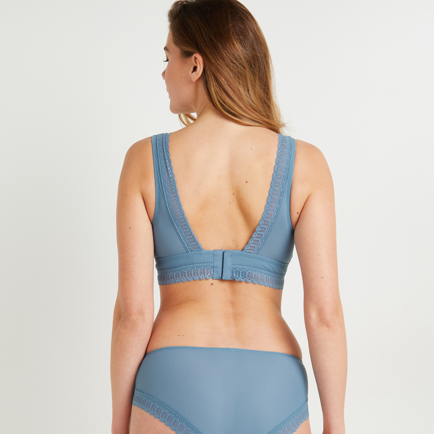 SOLDES [PROMO - 64%] Soutien-gorge sans armature femme Bleu Microfibre ROUGE GORGE LINGERIE