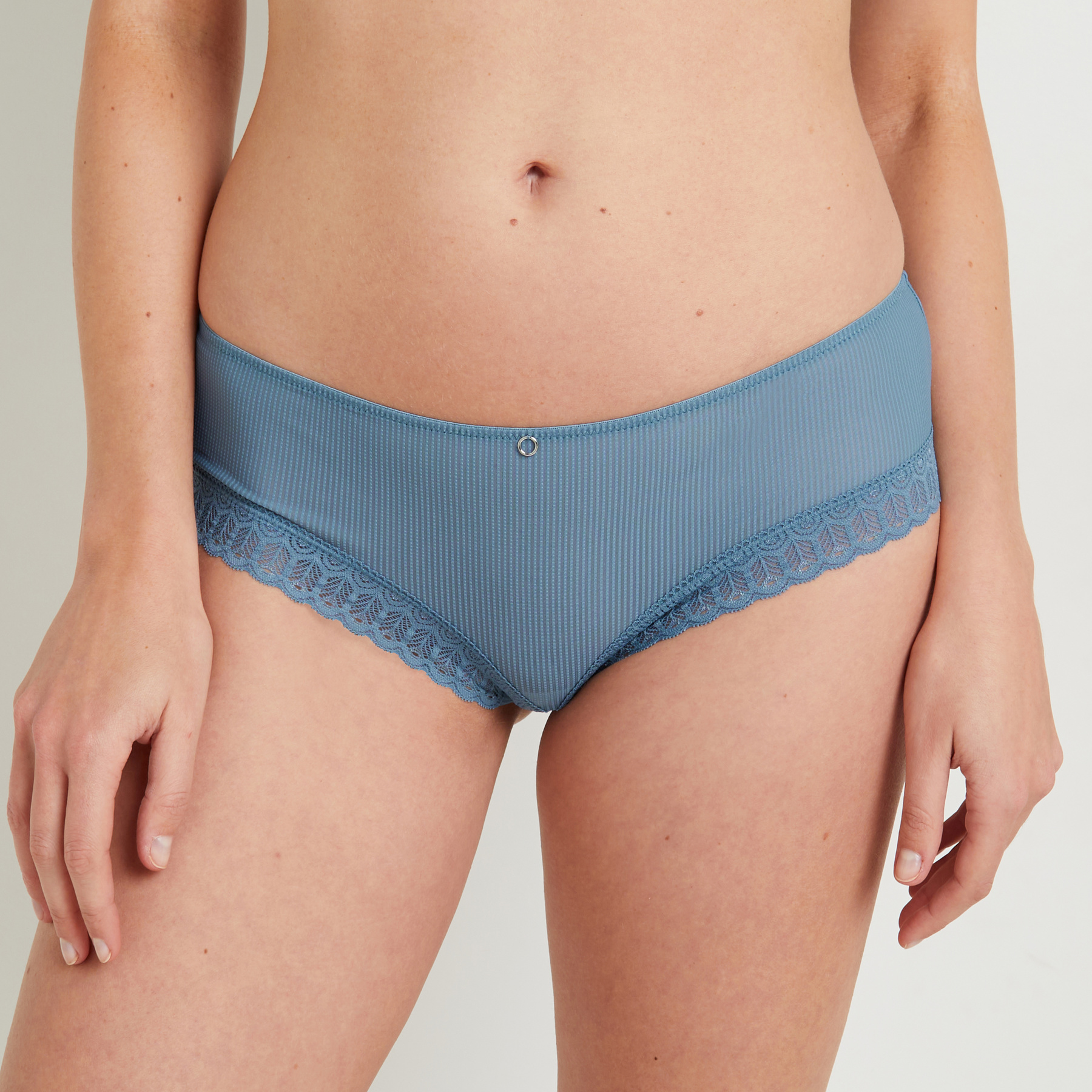 Shorty femme Bleu Microfibre