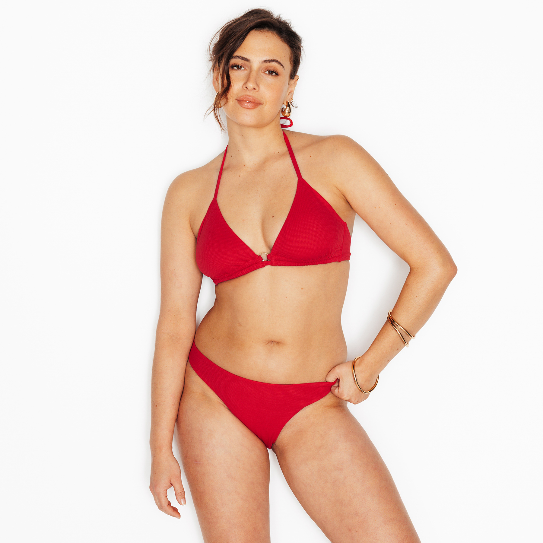 SOLDES RougeGorge Lingerie - Maillot de bain culotte midi en microfibre - Rouge - Taille 40 - Femme ROUGE GORGE LINGERIE