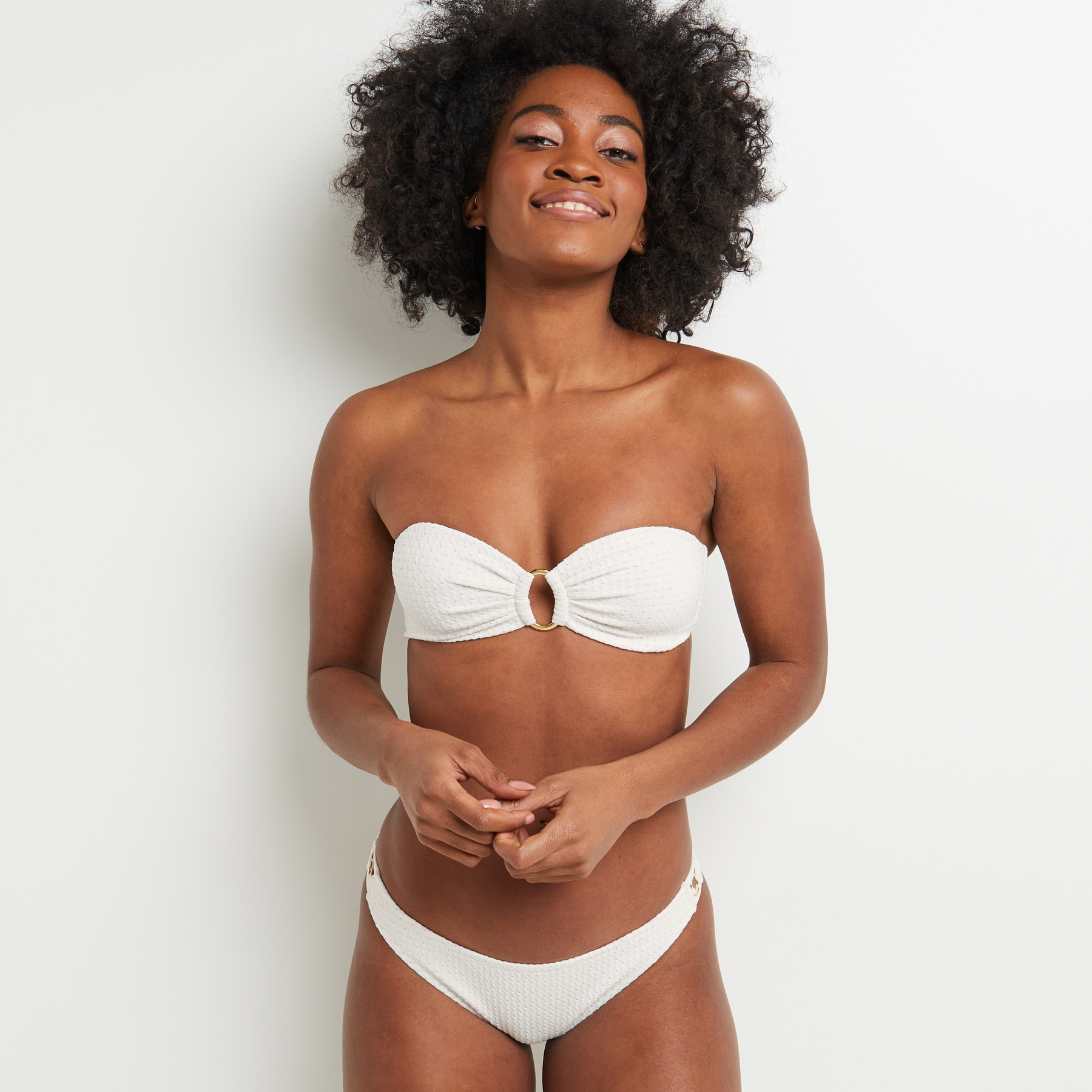 Culotte femme Blanc Microfibre