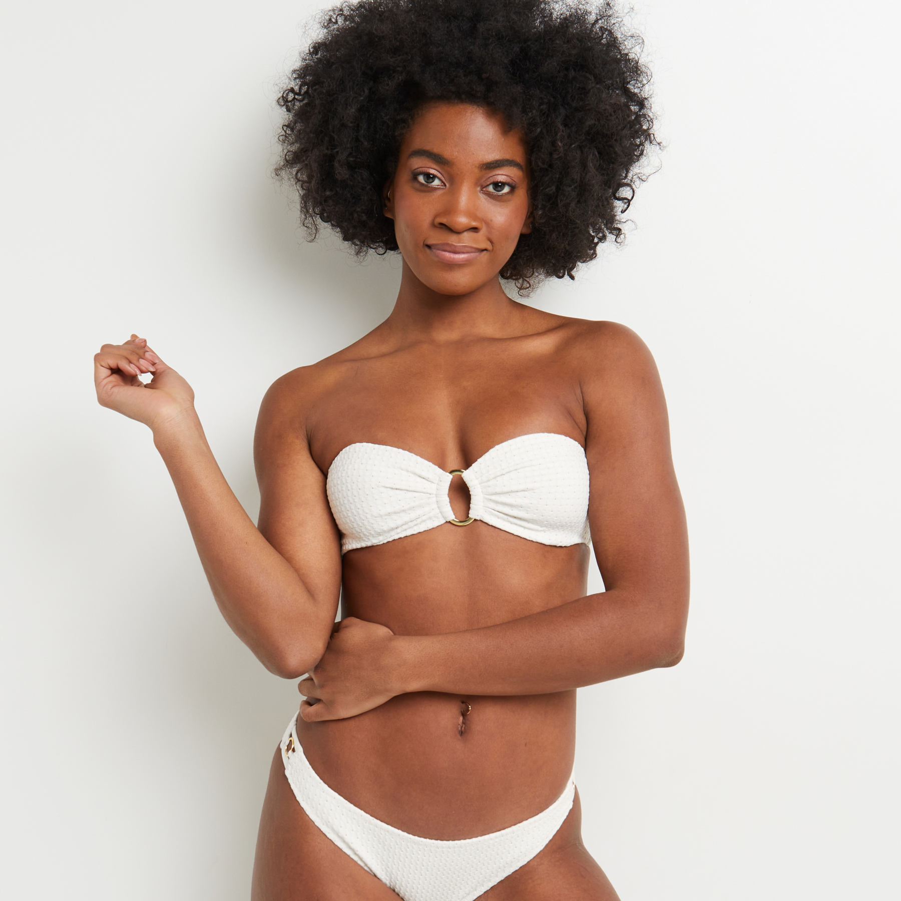 SOLDES [PROMO - 67%] Maillot de bain bandeau femme Blanc Microfibre ROUGE GORGE LINGERIE