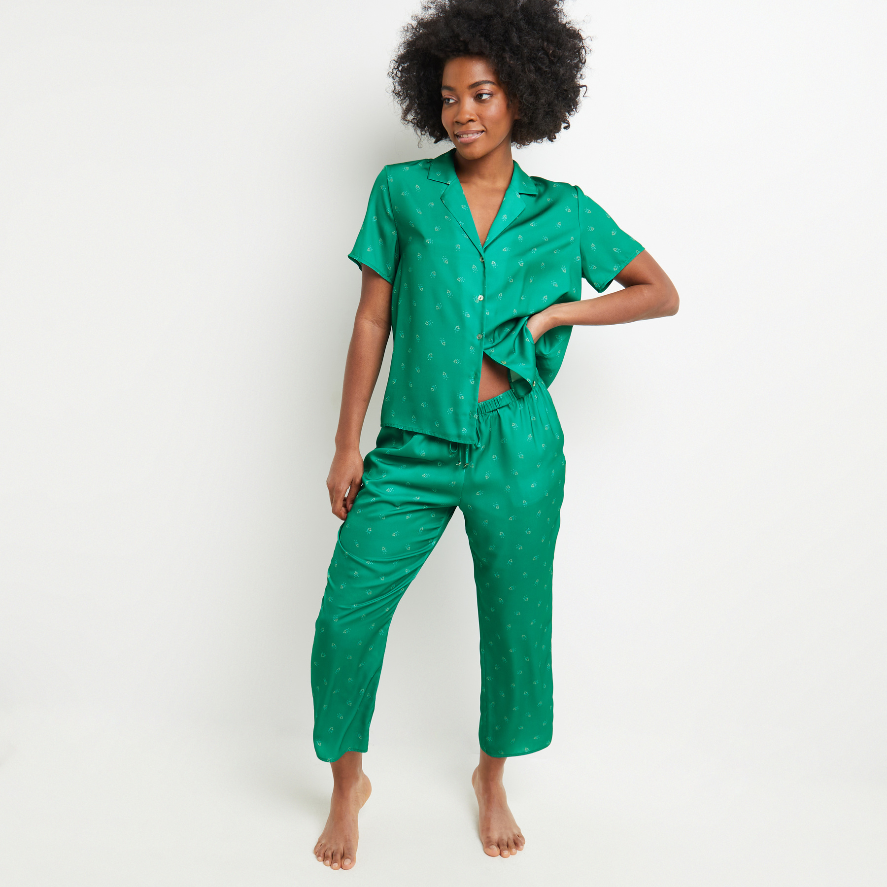 SOLDES [PROMO - 67%] short/pantalon femme Multico vert Polyester ROUGE GORGE LINGERIE