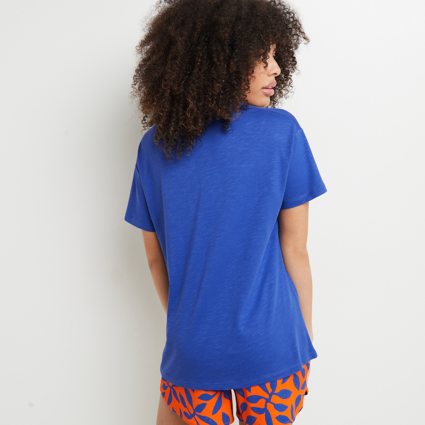 SOLDES [PROMO - 61%] tee-shirt/top/caraco femme Bleu Viscose ROUGE GORGE LINGERIE