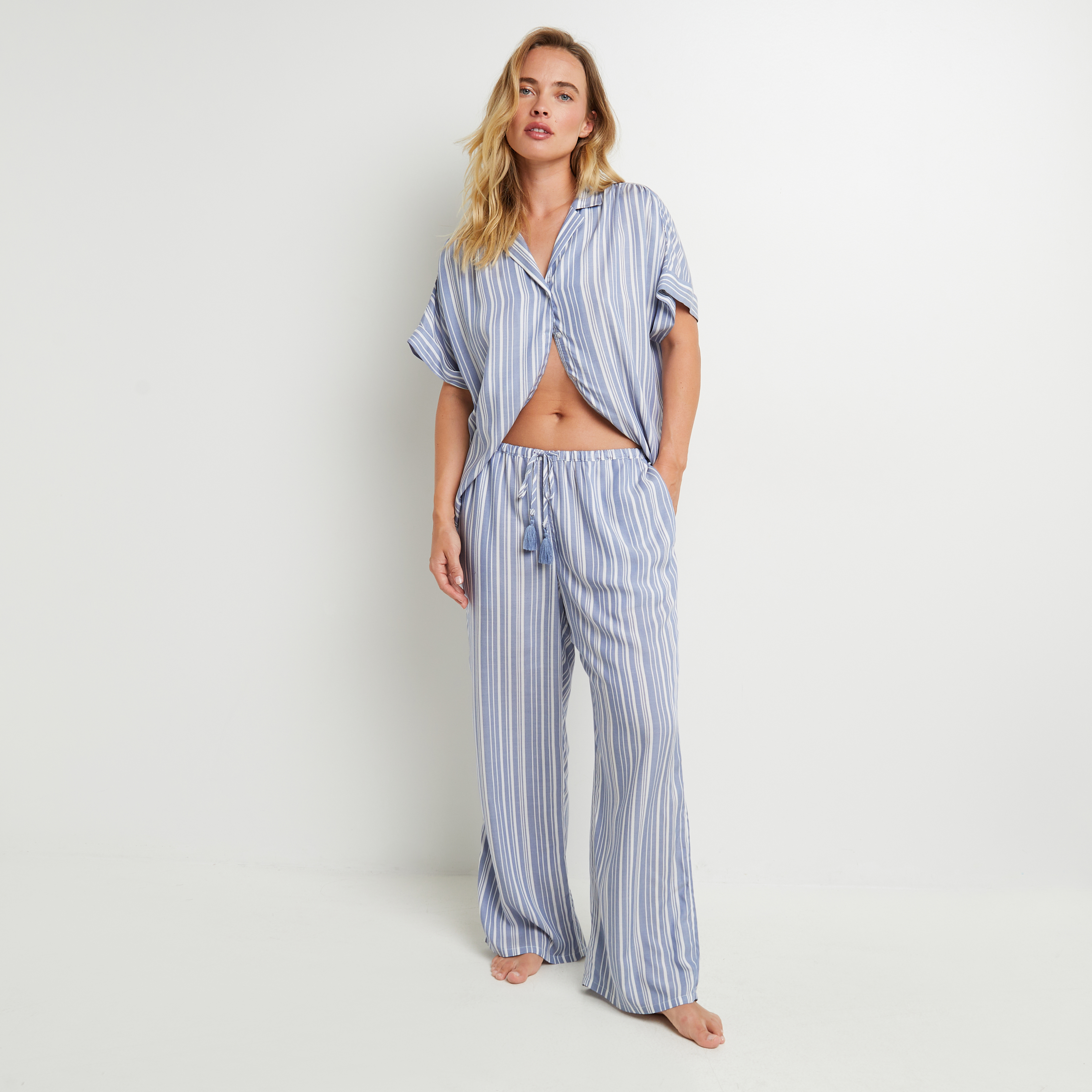 SOLDES [PROMO - 67%] short/pantalon femme Multico bleu Viscose ROUGE GORGE LINGERIE