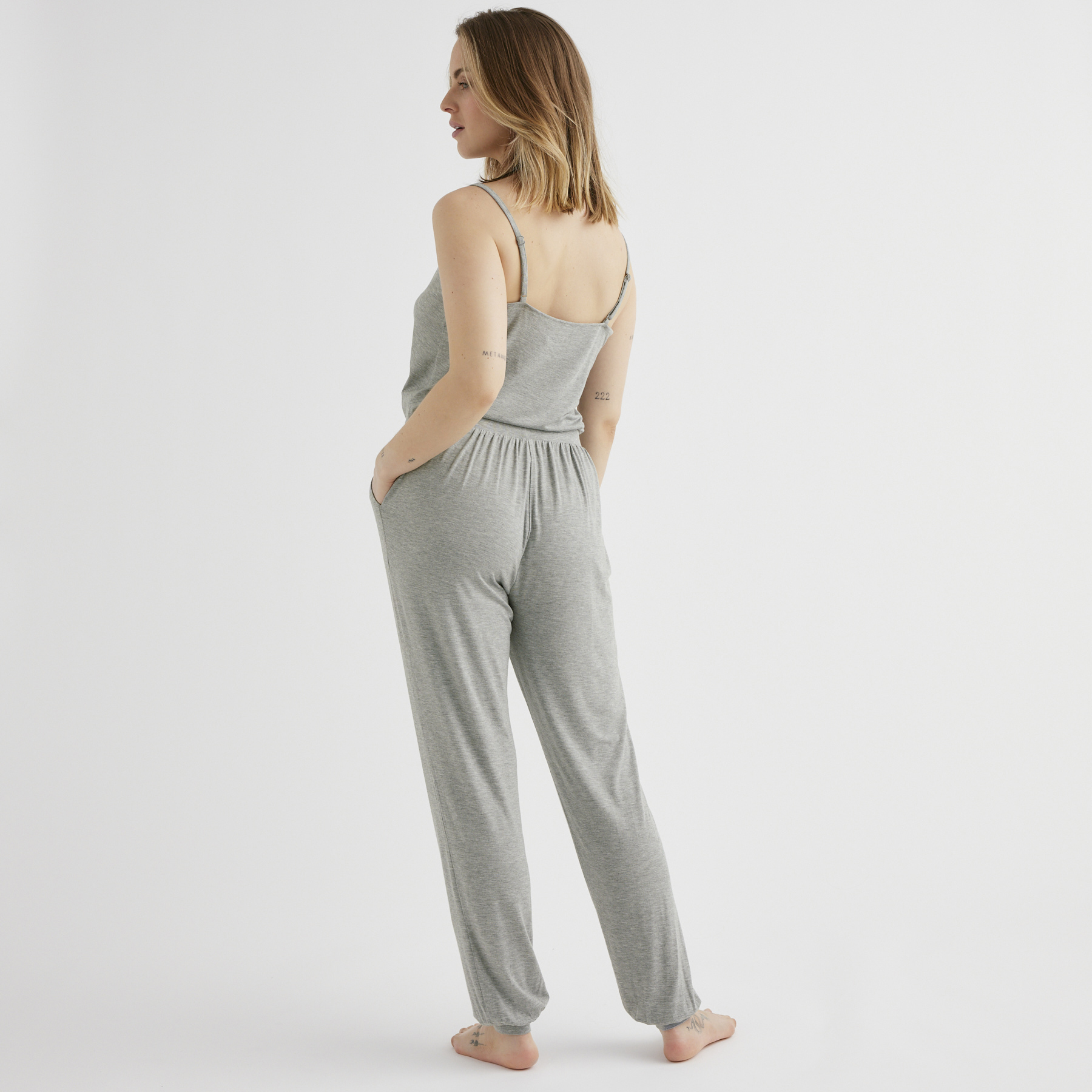 SOLDES RougeGorge Lingerie - Pantalon de pyjama - Gris - Taille 38 - Femme ROUGE GORGE LINGERIE