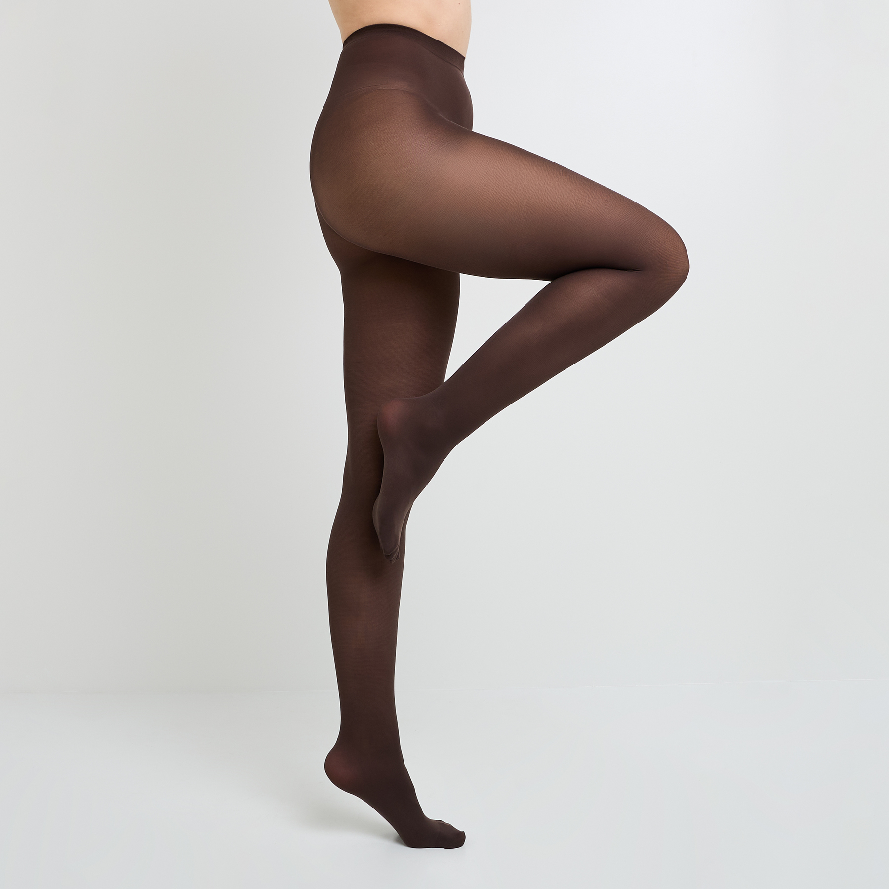 RougeGorge Lingerie - Collant uni 60 deniers - Marron - Taille 3-4 - Femme