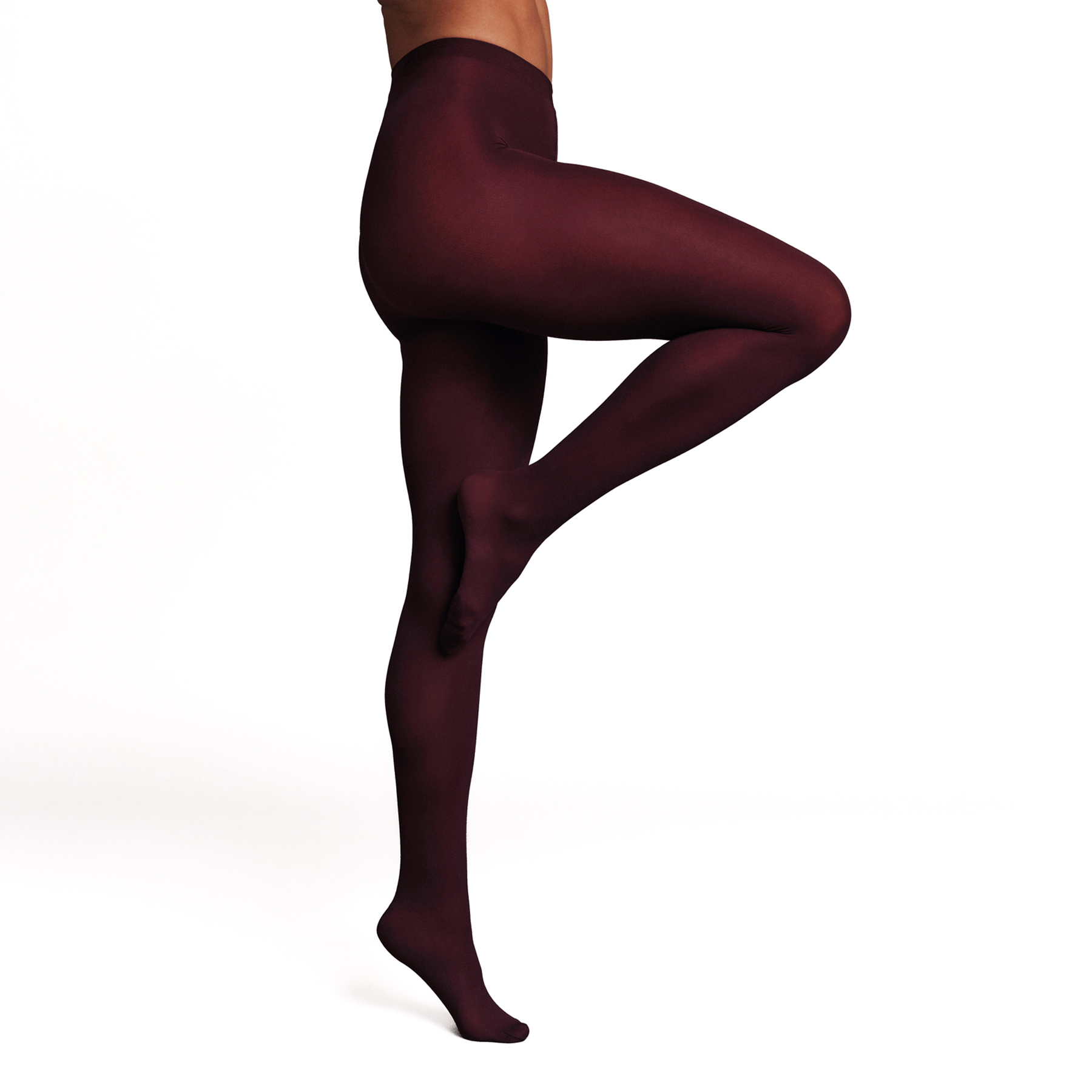 RougeGorge Lingerie - Collant uni 60 deniers - Rouge - Taille 3-4 - Femme