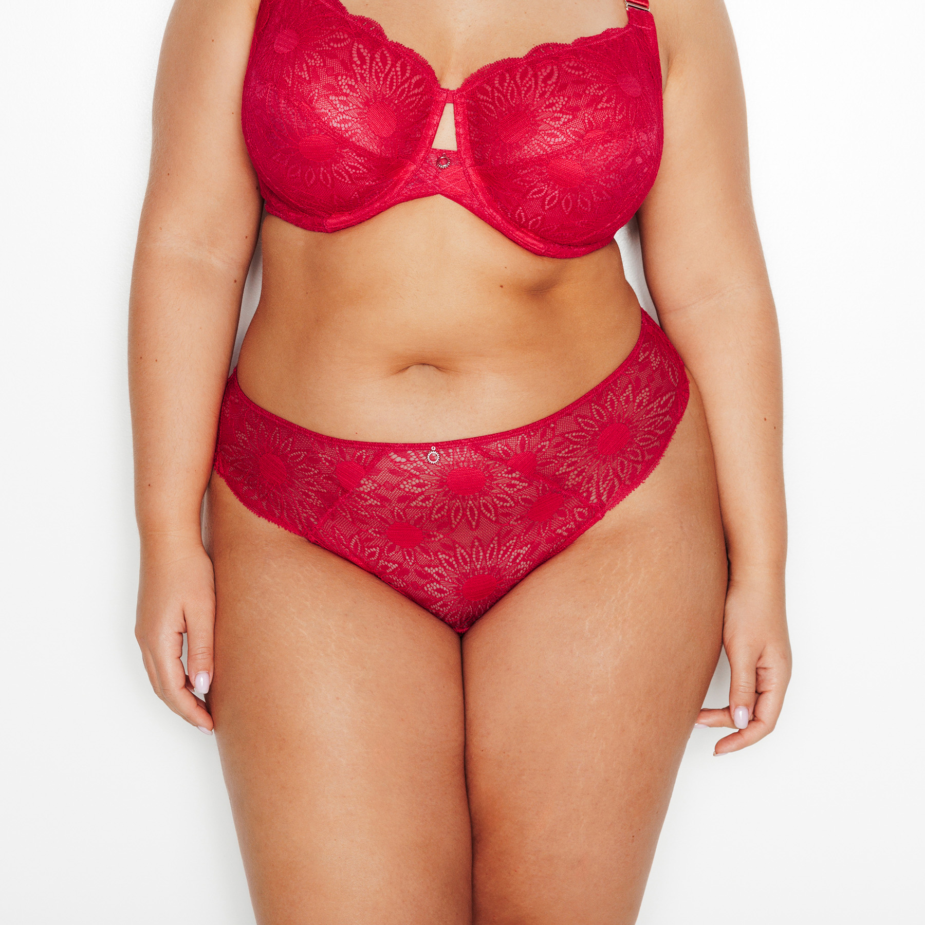 SOLDES RougeGorge Lingerie - Culotte confort en dentelle - Rose - Taille 48 - Femme ROUGE GORGE LINGERIE