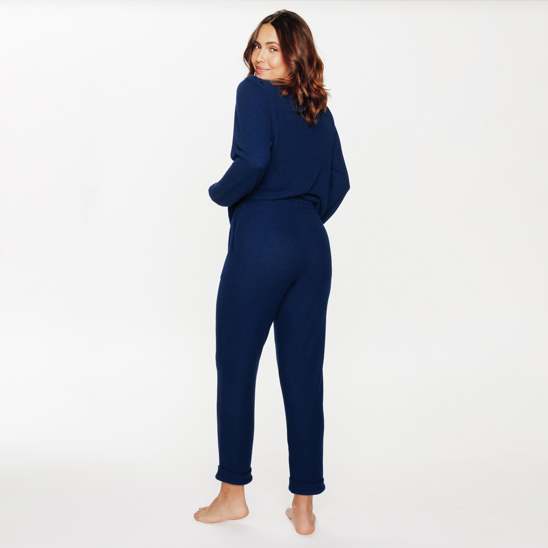 RougeGorge Lingerie - Pantalon de pyjama - Bleu - Taille 38 - Femme
