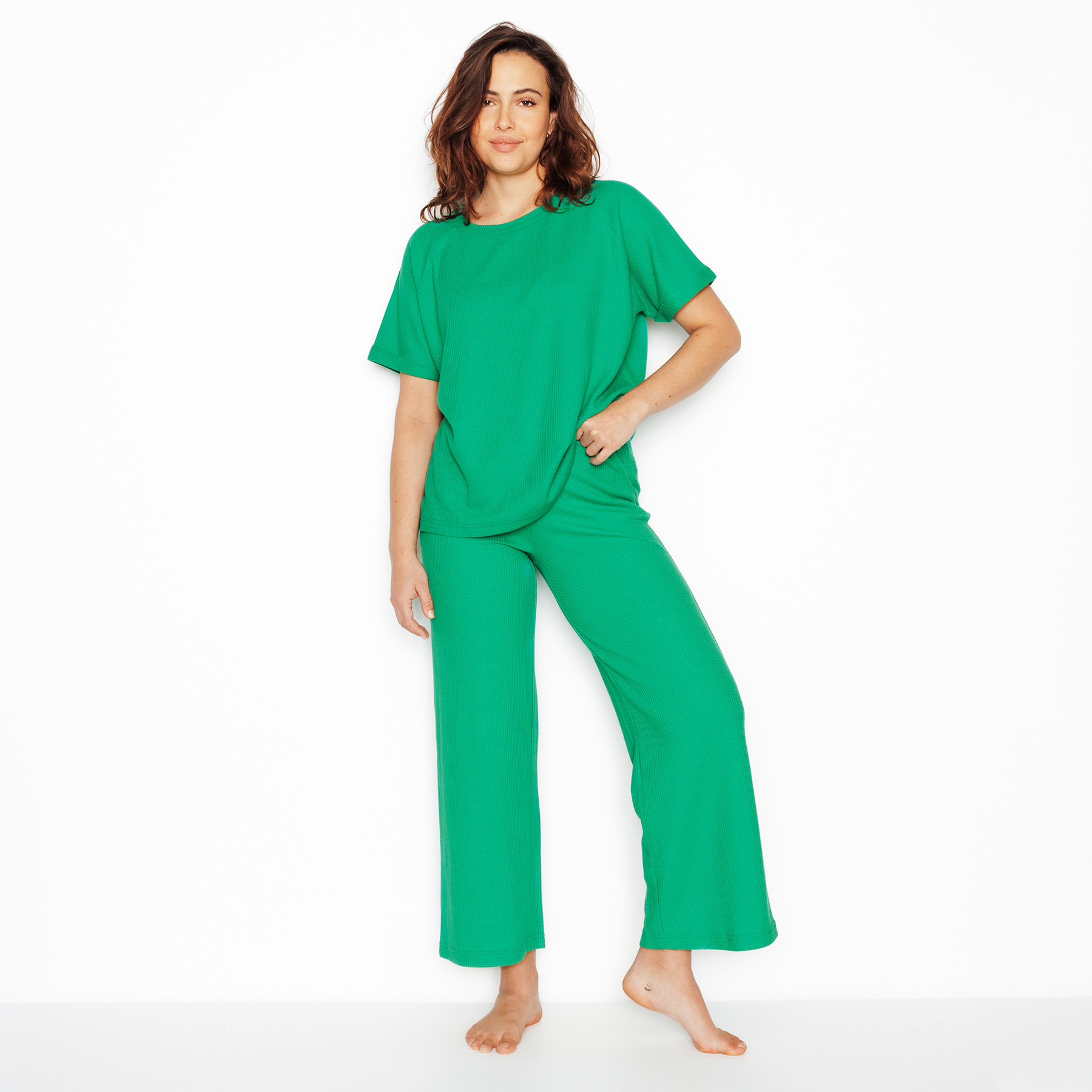 SOLDES RougeGorge Lingerie - Pantalon 7/8eme - Vert - Taille 36 - Femme ROUGE GORGE LINGERIE