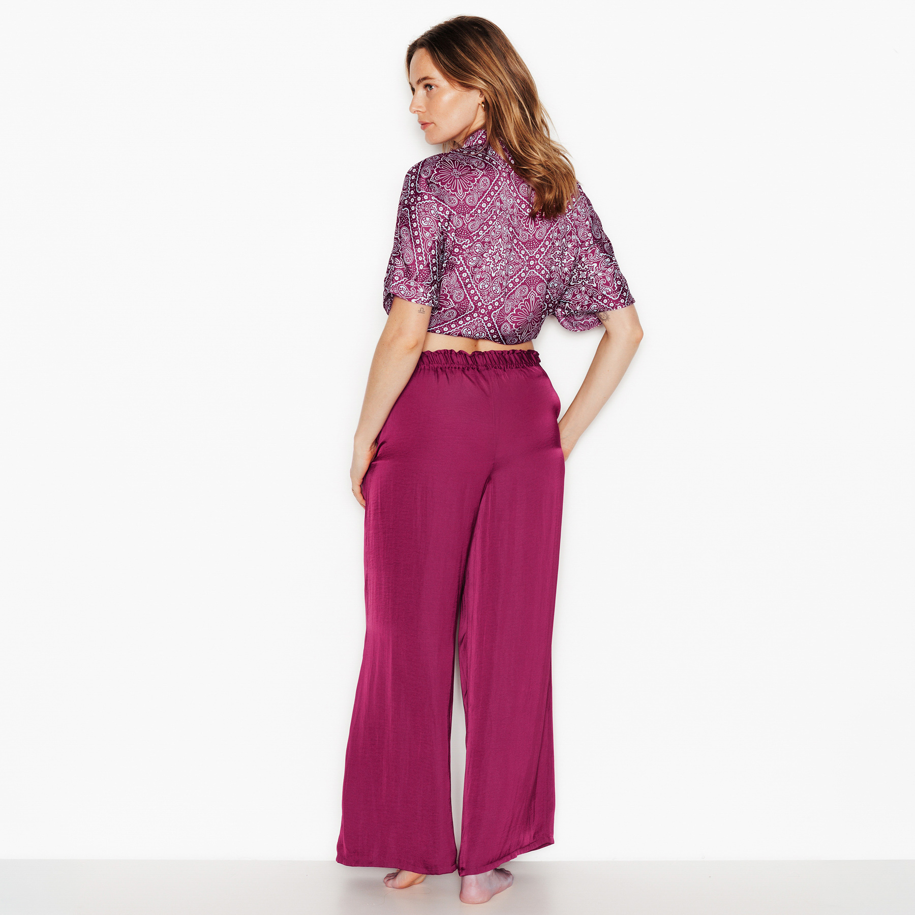 RougeGorge Lingerie - Pantalon en satin - Rose - Taille 40 - Femme