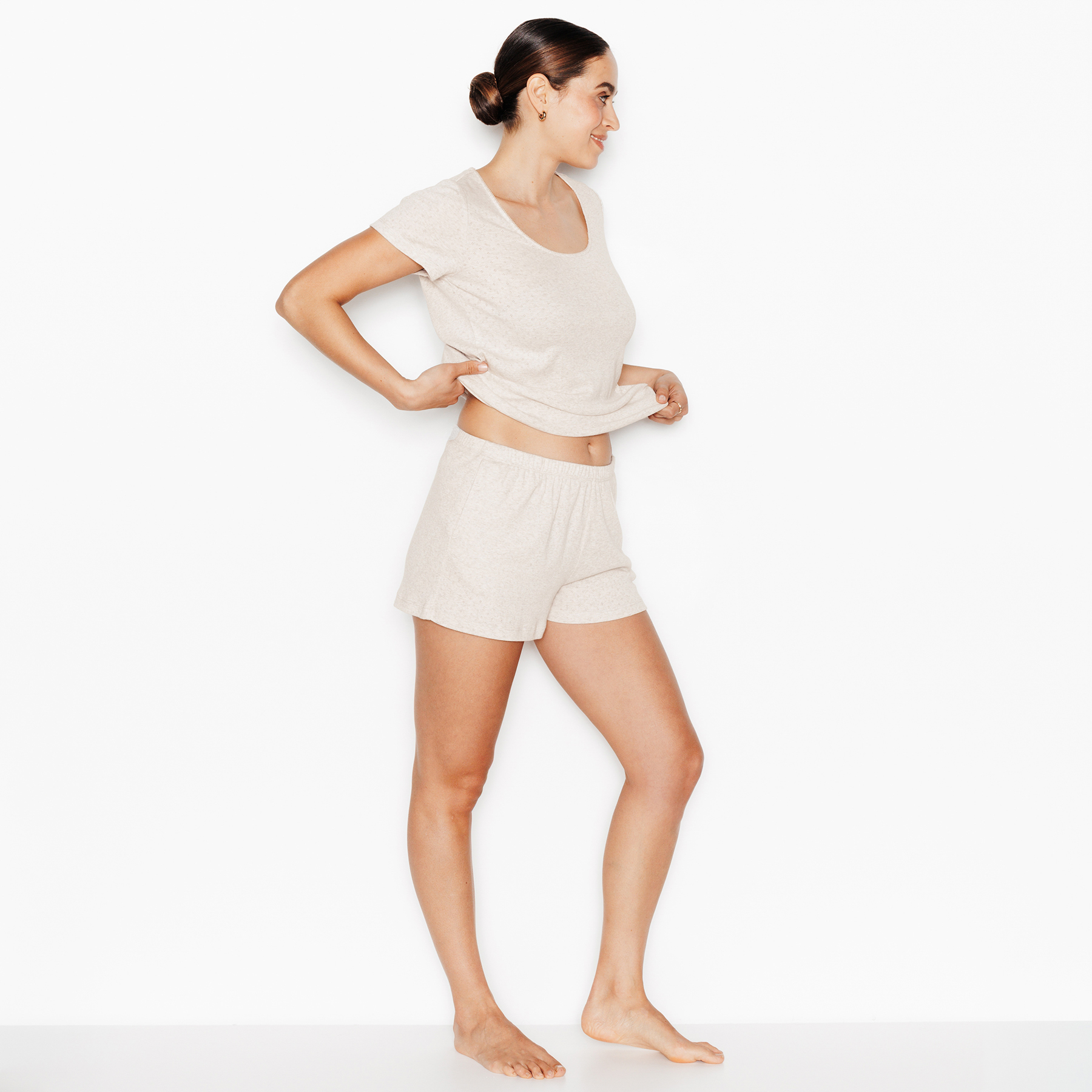 RougeGorge Lingerie - Short en coton - Beige - Taille 42 - Femme
