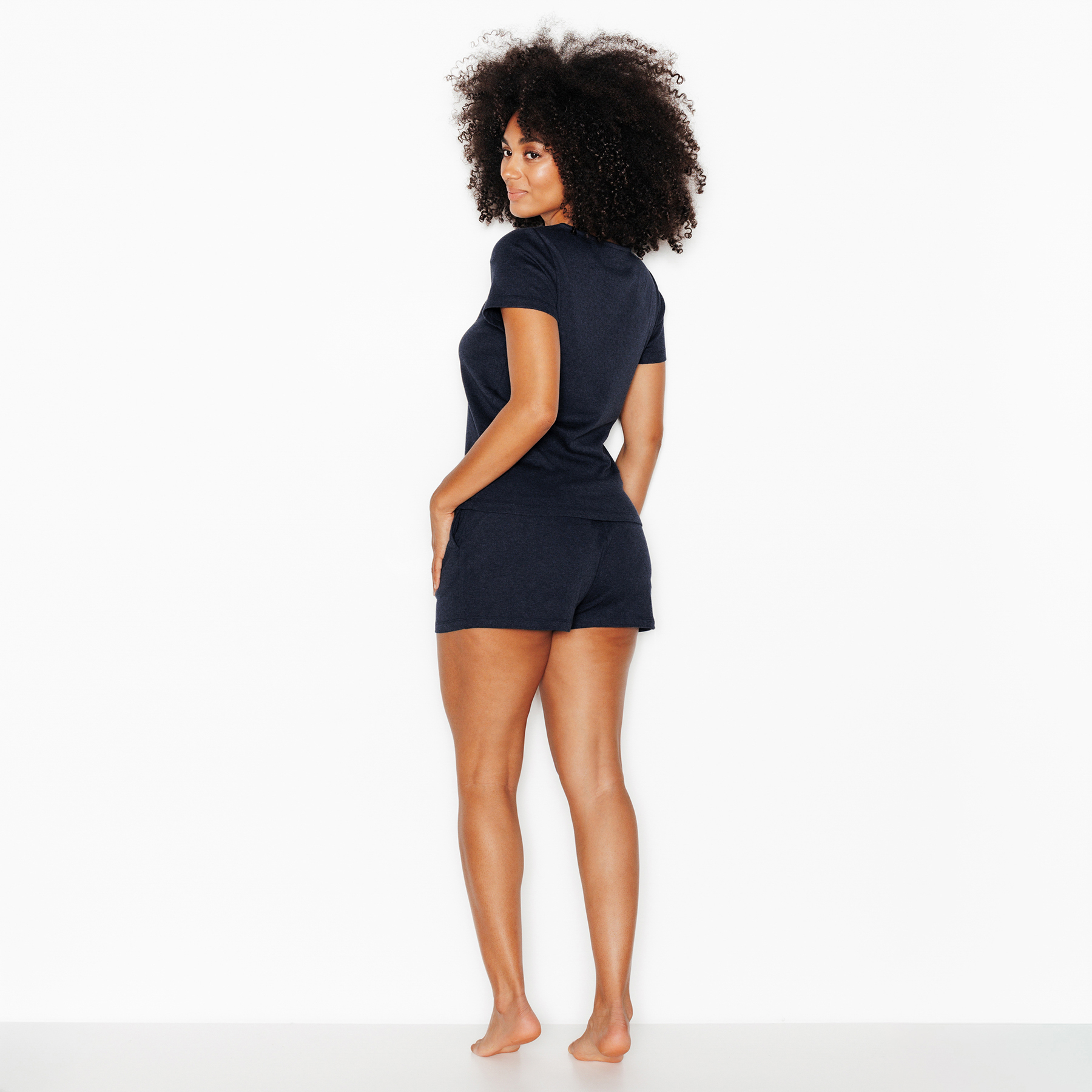 RougeGorge Lingerie - Short en coton - Marine - Taille 38 - Femme