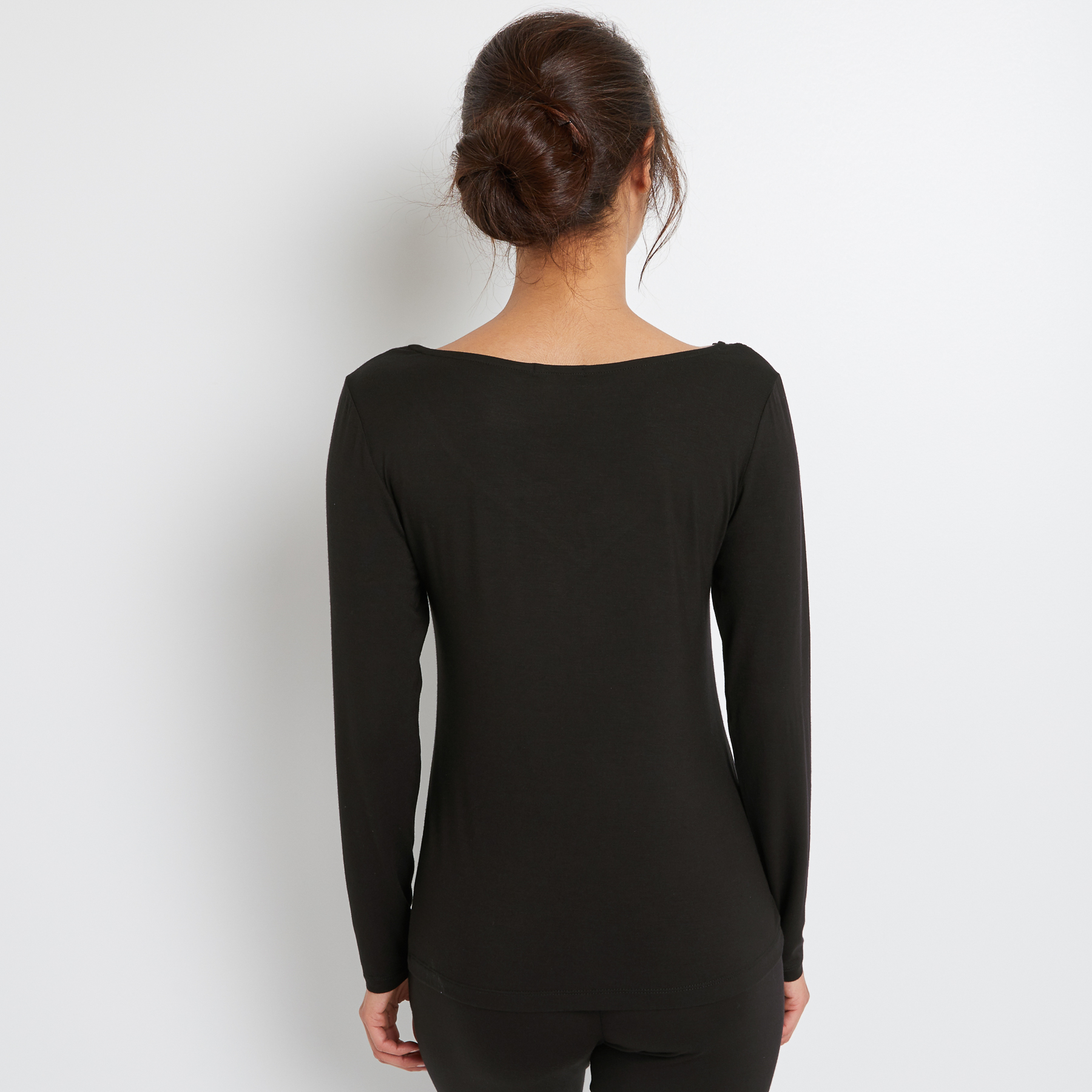 SOLDES [PROMO - 68%] tee-shirt/top/caraco femme Noir Viscose ROUGE GORGE LINGERIE