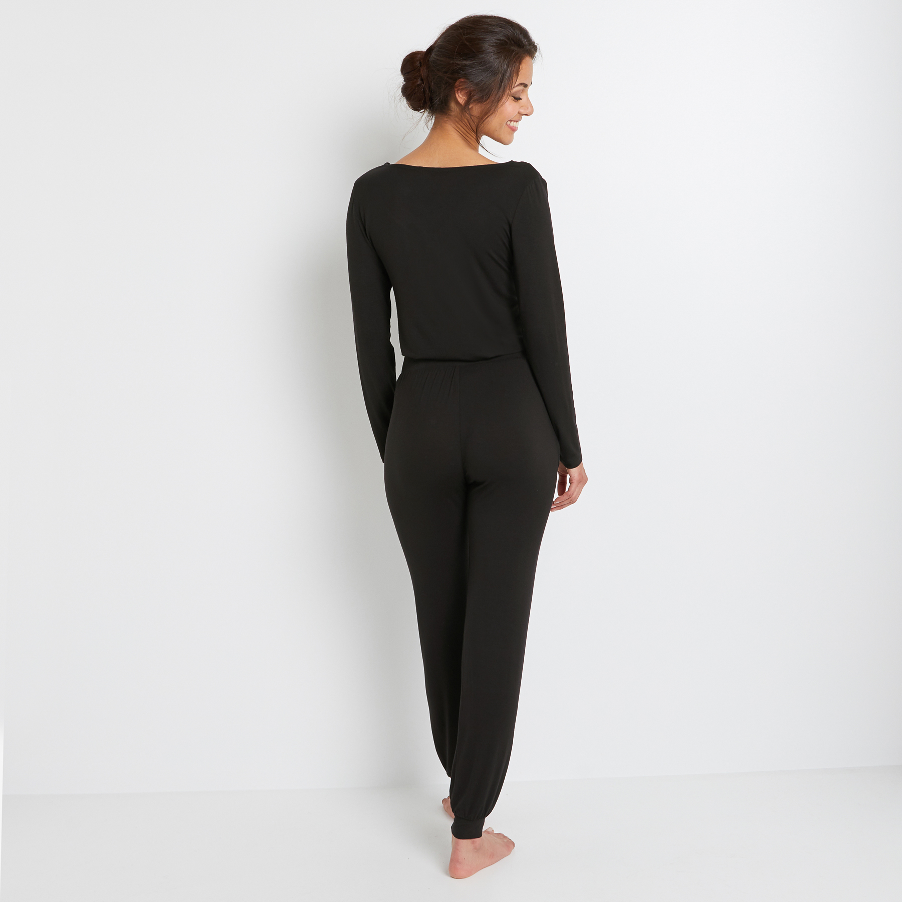 SOLDES [PROMO - 68%] short/pantalon femme Noir Viscose ROUGE GORGE LINGERIE