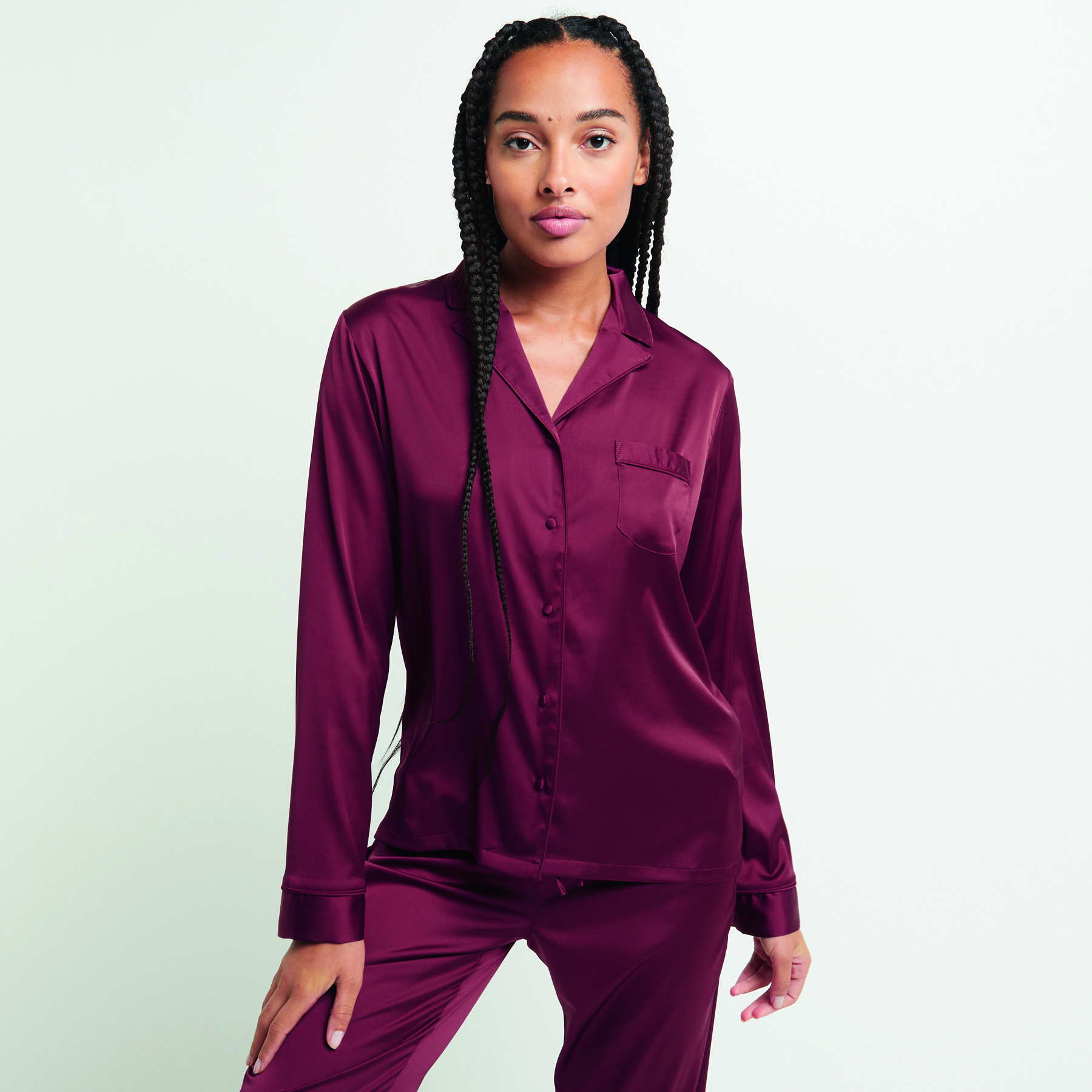 SOLDES [PROMO - 67%] tee-shirt/top/caraco femme Rouge Satin ROUGE GORGE LINGERIE