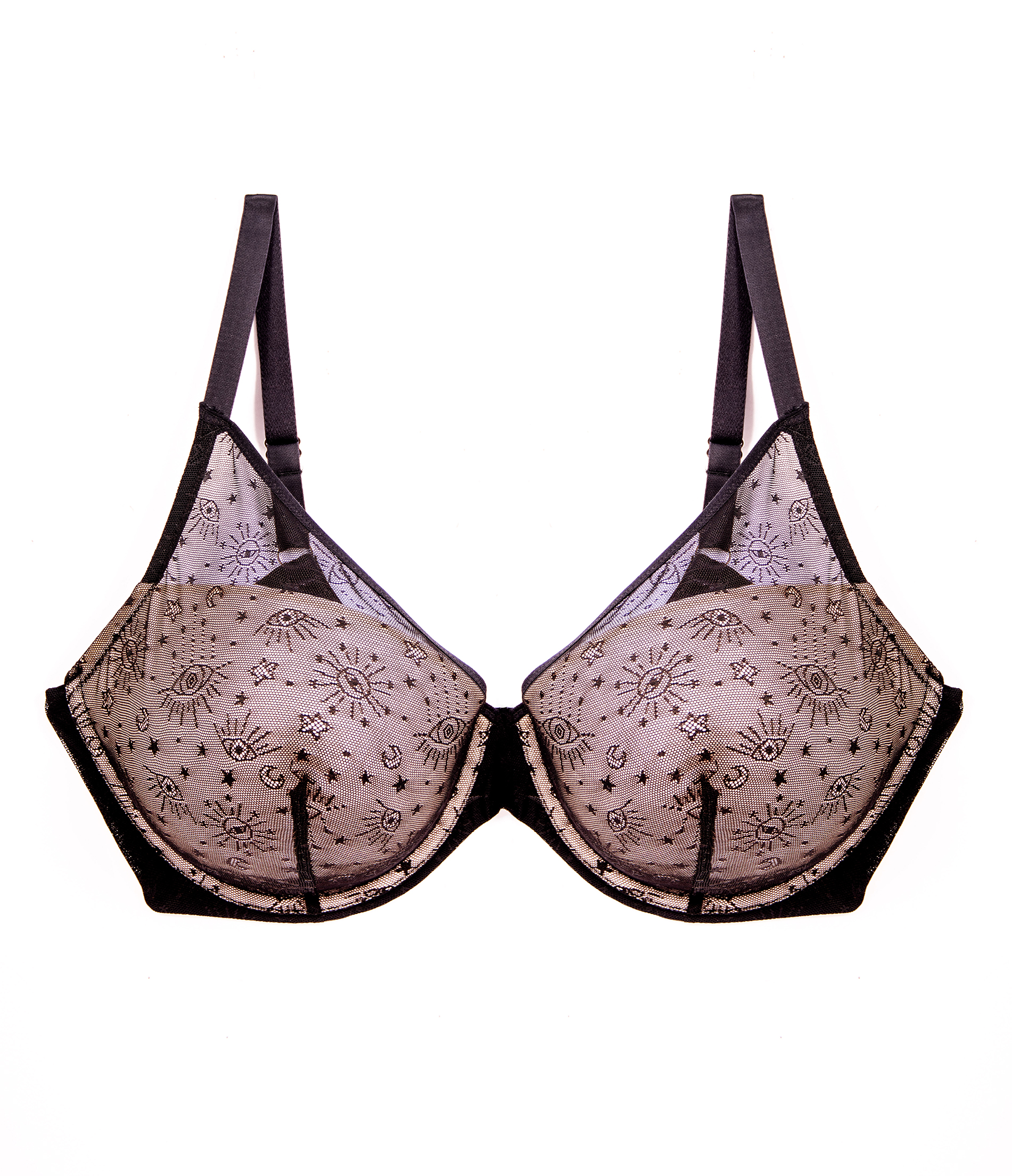 SOLDES [PROMO - 20%] Soutien-gorge ampliforme femme Noir Tulle ROUGE GORGE LINGERIE