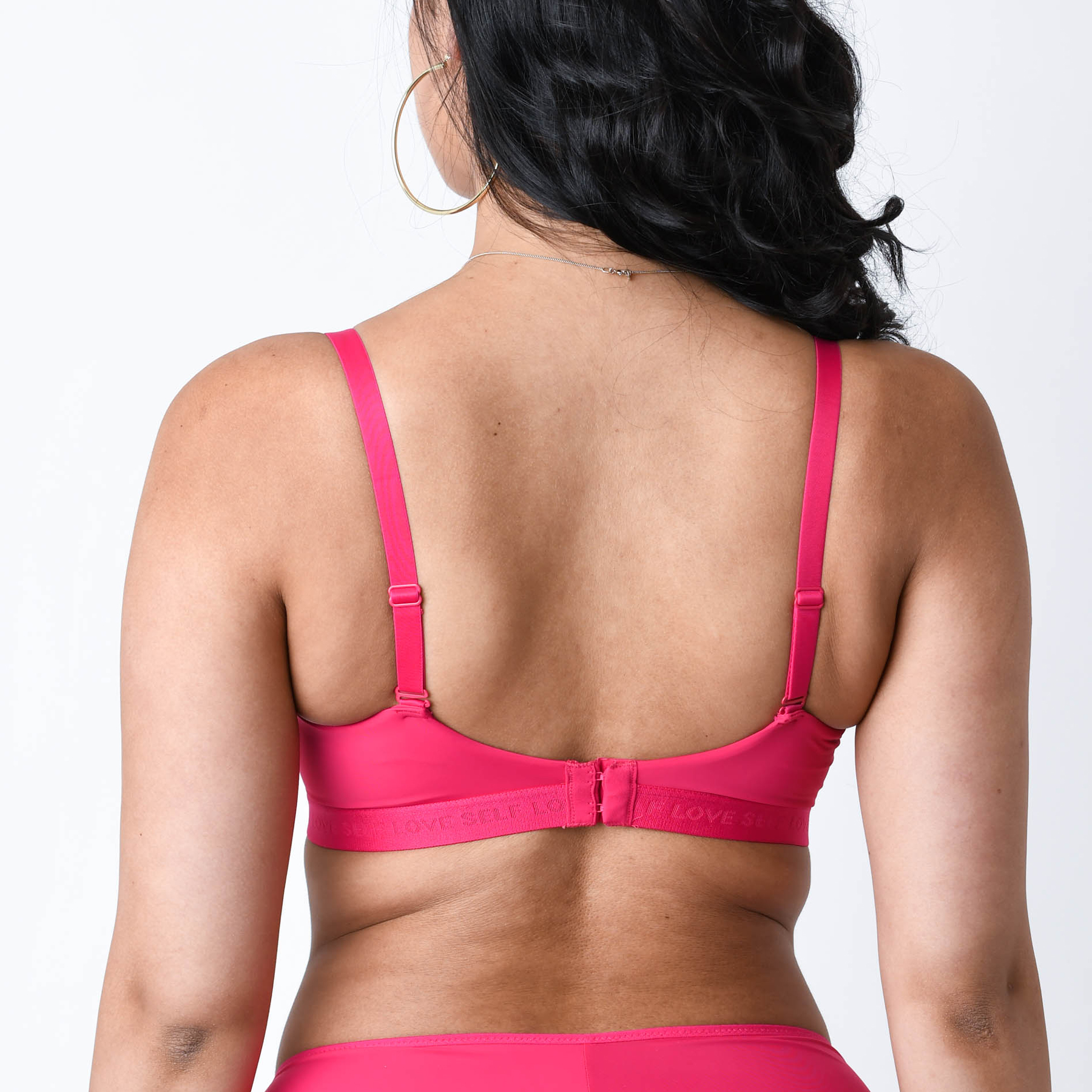 Soutien-gorge ampliforme Grande Taille Femme Rose Microfibre