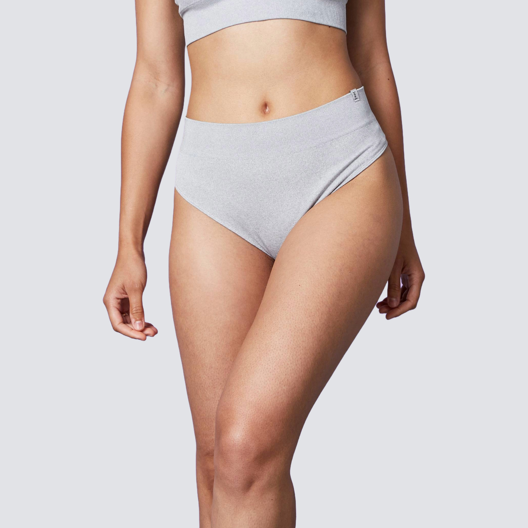 Tanga femme Gris Polyamide